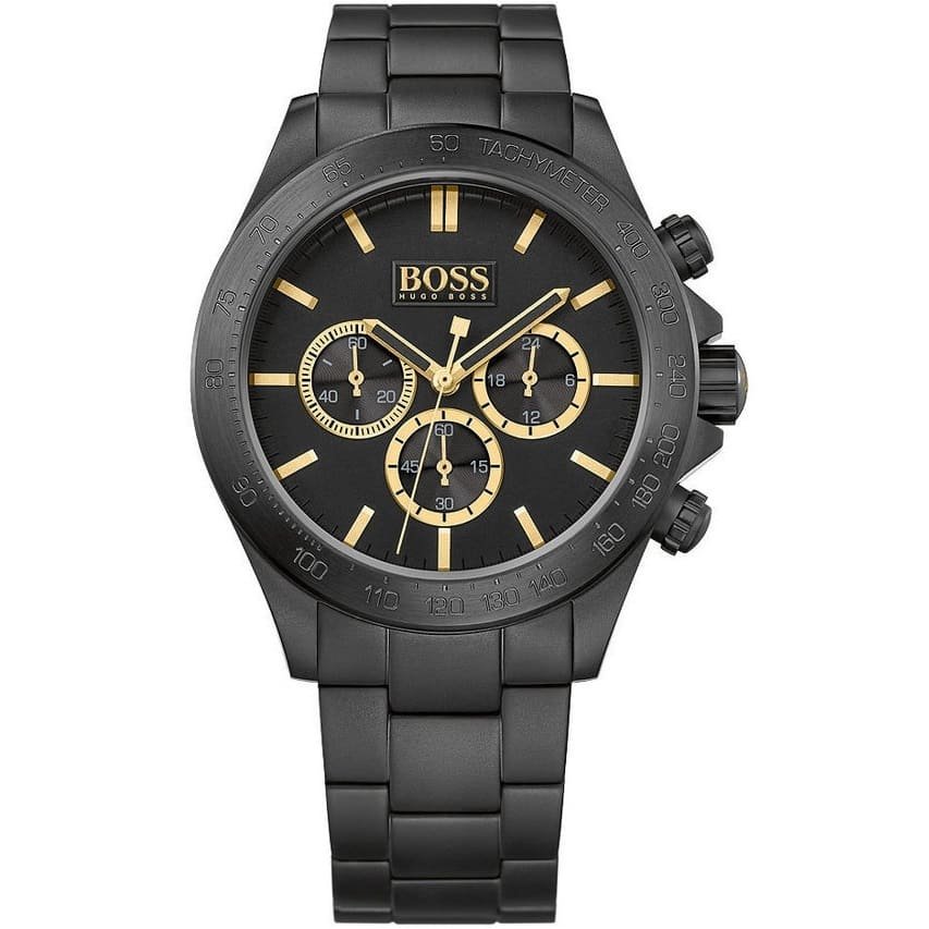 1513278 hugo boss watch men black metal ikon 1