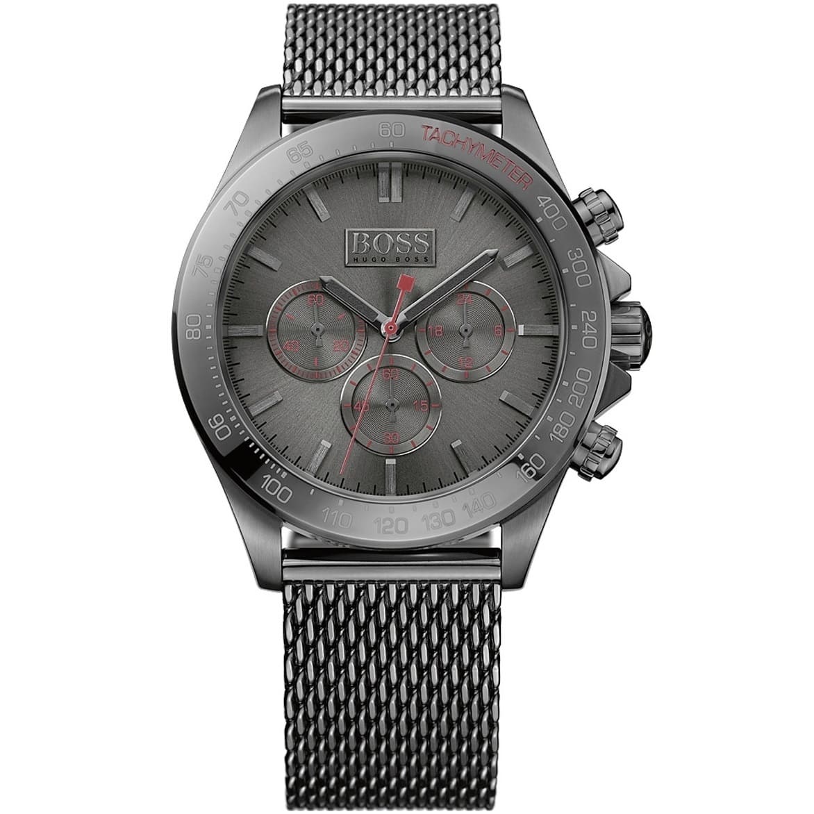 1513443 hugo boss watch men gray metal ikon 1