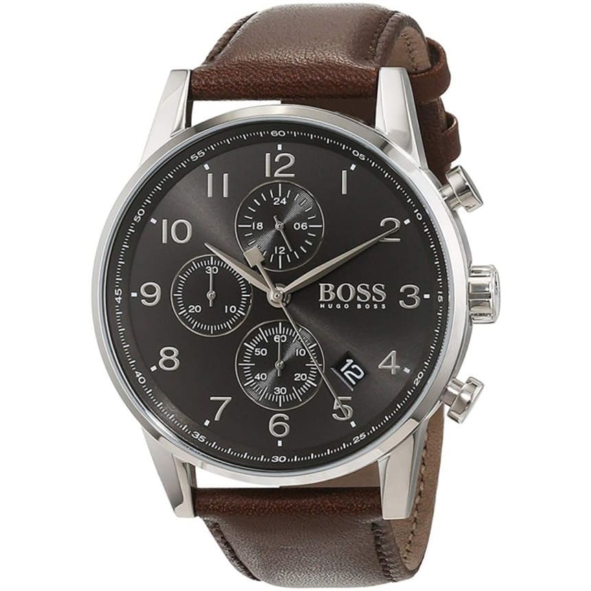 1513494 hugo boss watch men brown leather navigator 2 1