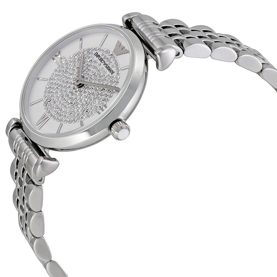 ar1925 emporio armani watch women silver metal stainless steel gianni t bar 3 1 1
