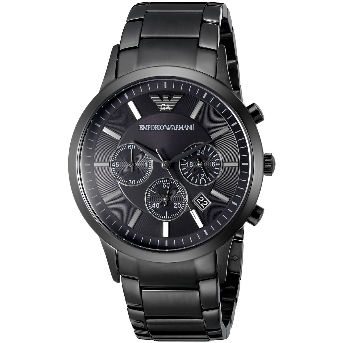 ar2453 emporio armani watch men black metal stainless steel renato 2 1