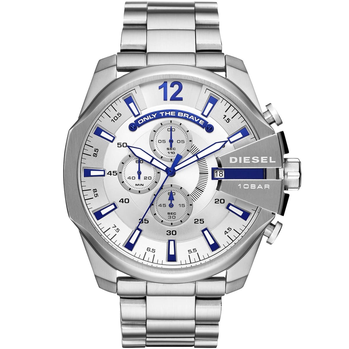 dz4477 diesel watch men silver metal mega chief 1