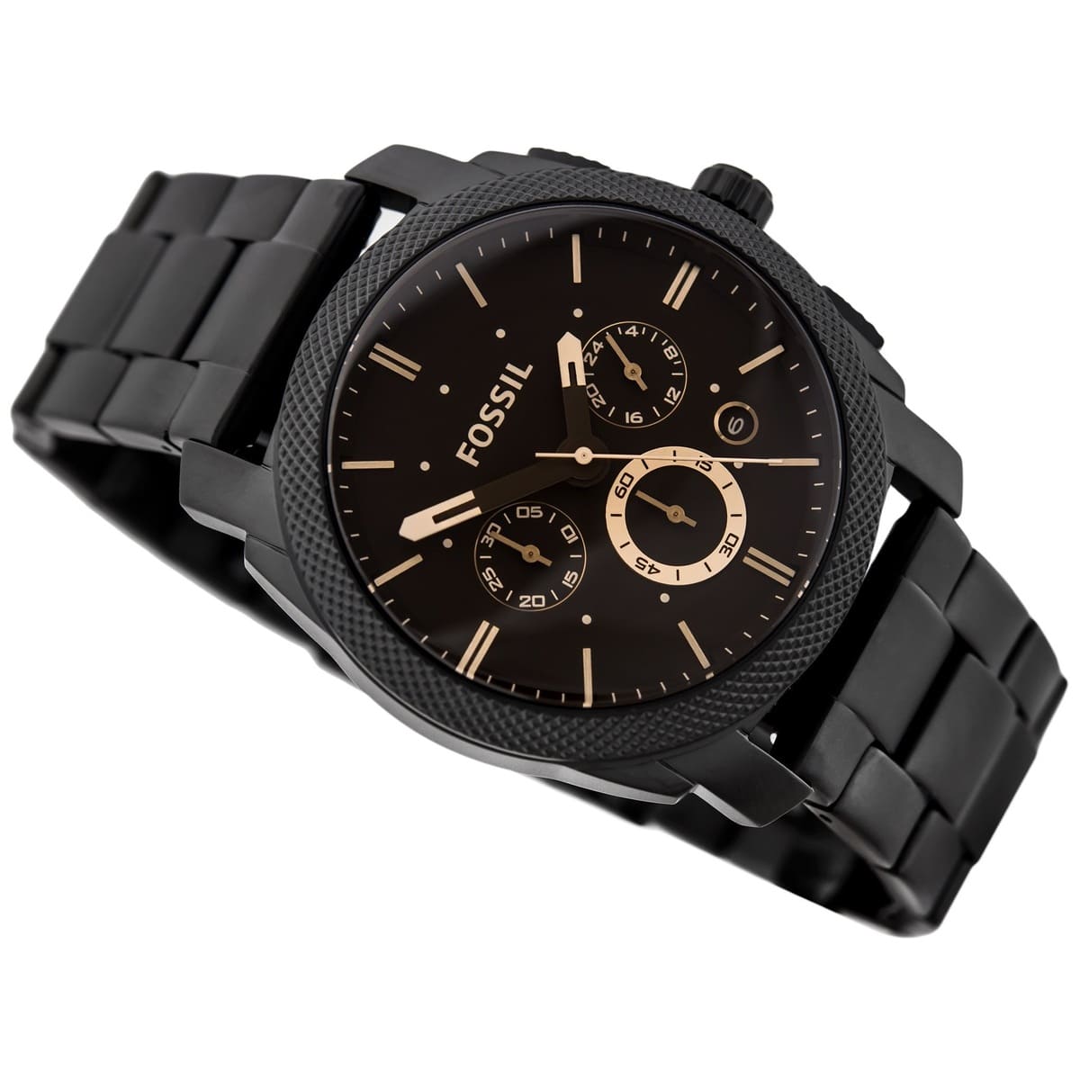 fs4682 fossil watch men black metal machine 3 1
