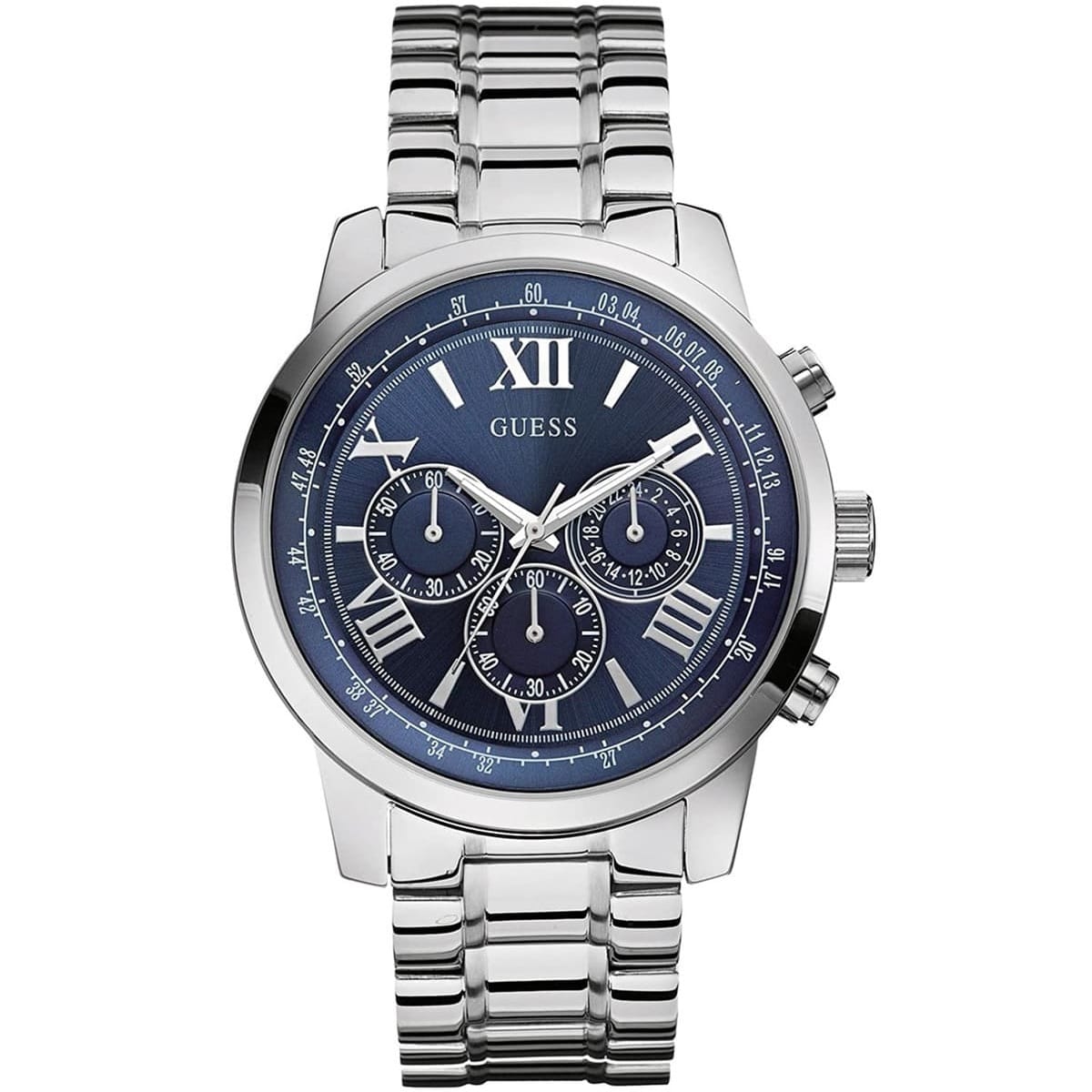w0379g3 guess watch men silver metal horizon 1