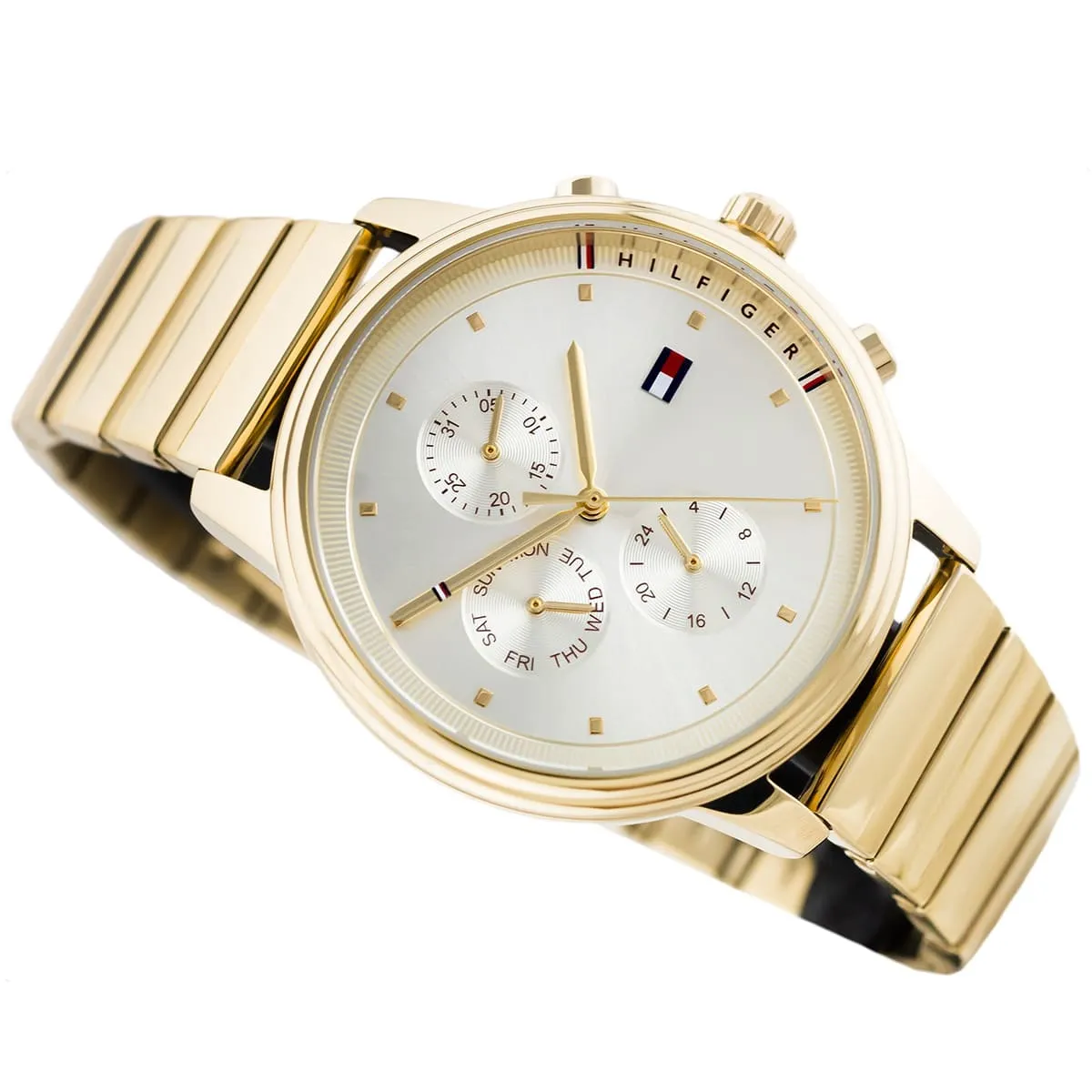 1781905 tommy hilfiger watch women gold dial metal stainless steel golden strap quartz battery analog blake 4 1