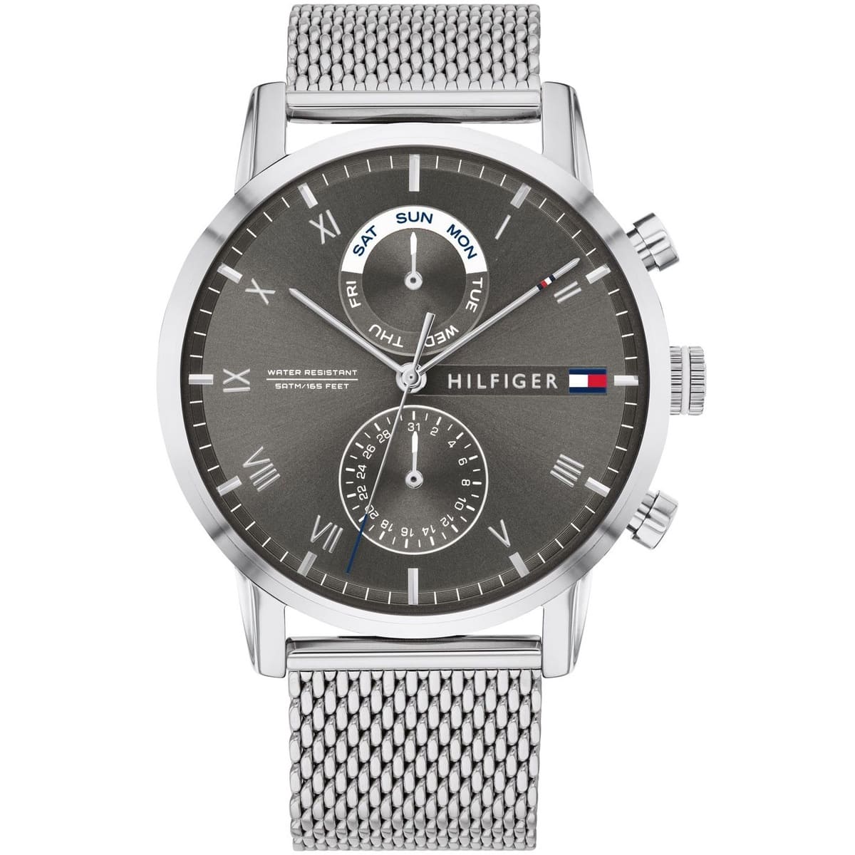 1710402 tommy hilfiger watch men silver metal kane