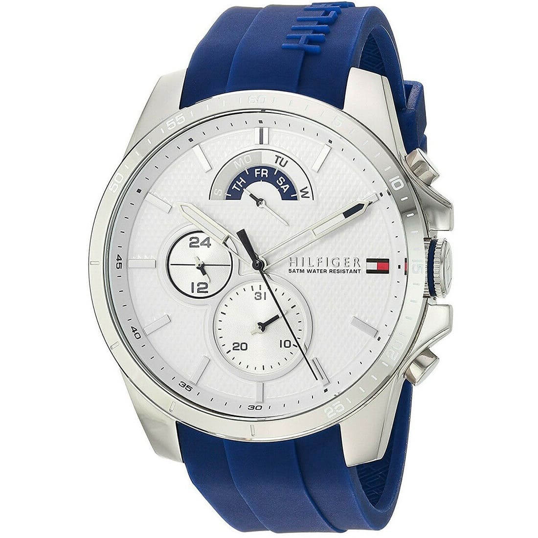 1791349 tommy hilfiger watch men blue rubber decker 2