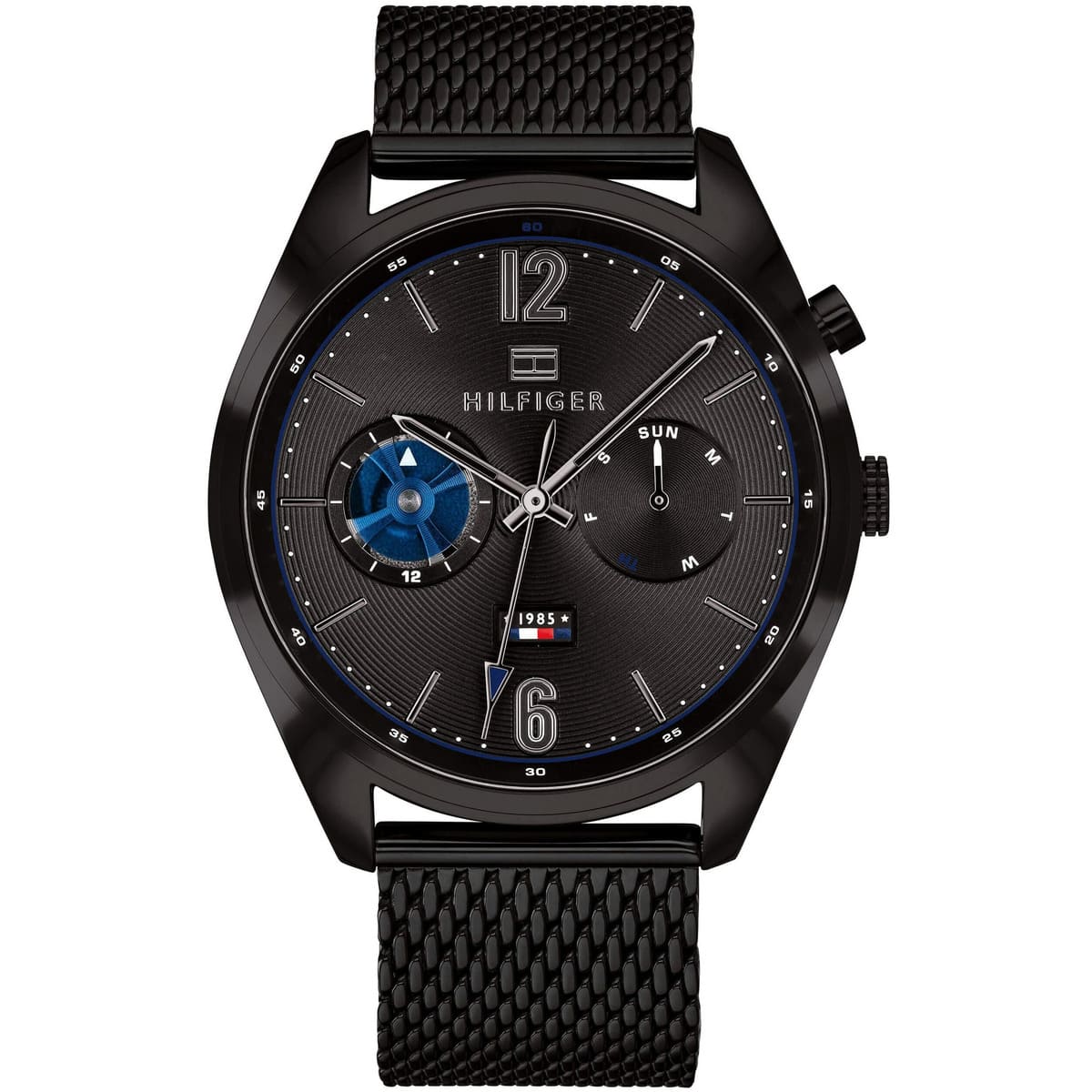1791547 tommy hilfiger watch men black metal stainless steel deacan