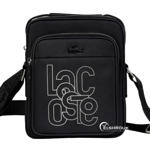 شنطة لاكوست رجالي بلون اسود