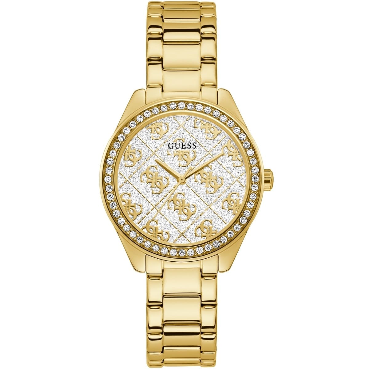 gw0001l2 guess watch women gold metal sugar