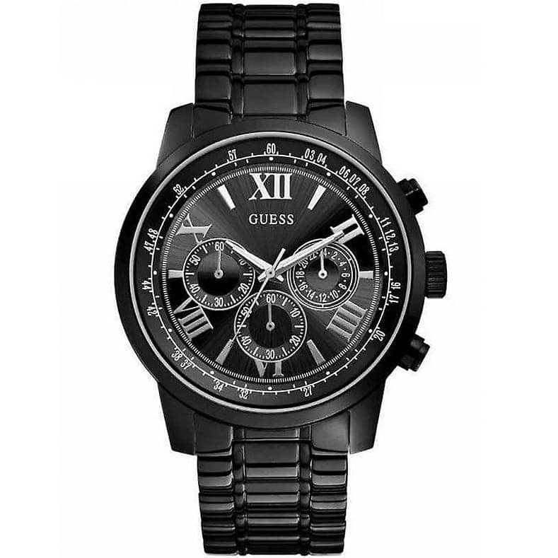 w0379g2 guess watch men black metal horizon