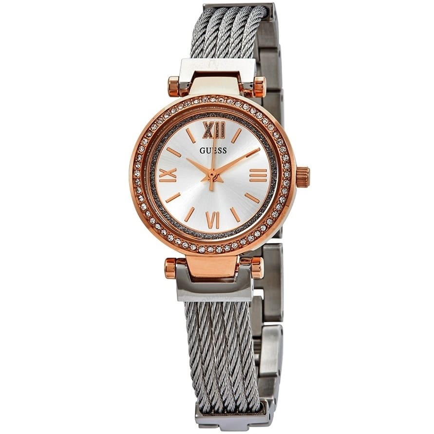 w1009l4 guess watch women silver metal mini soho 2