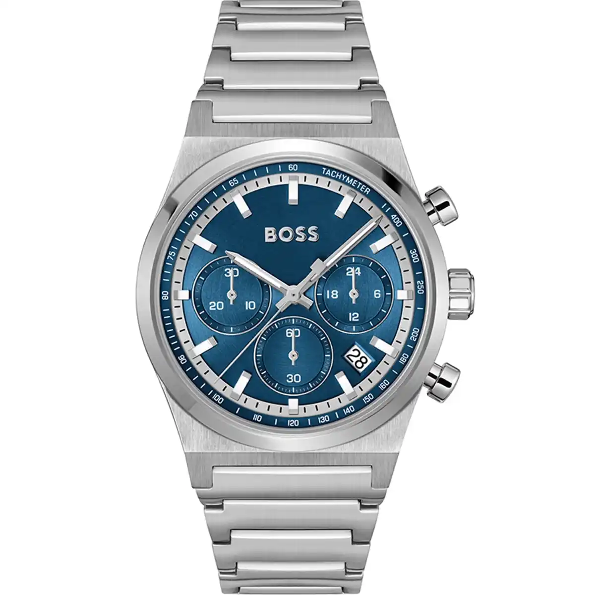 1514220 original hugo boss watch men green dial silver metal strap candor egypt 1