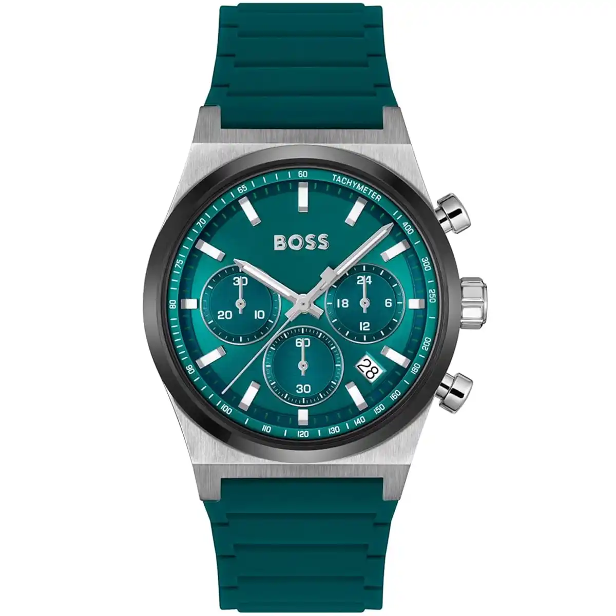 1514244 hugo boss watch green dial rubber strap candor egypt