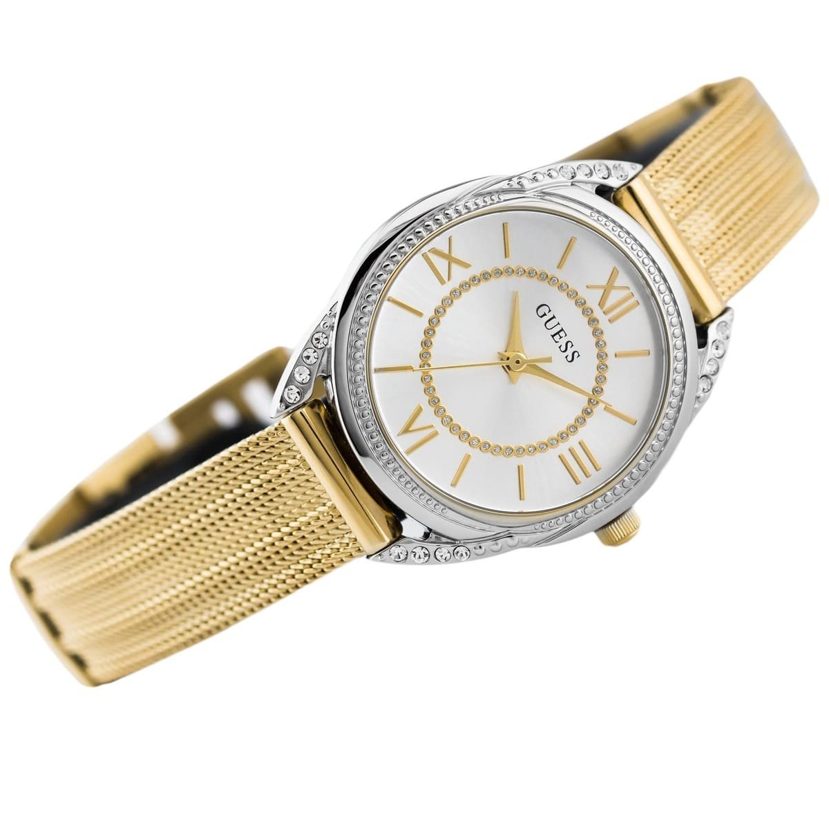 w1084l2 guess watch women gold metal whisper 2