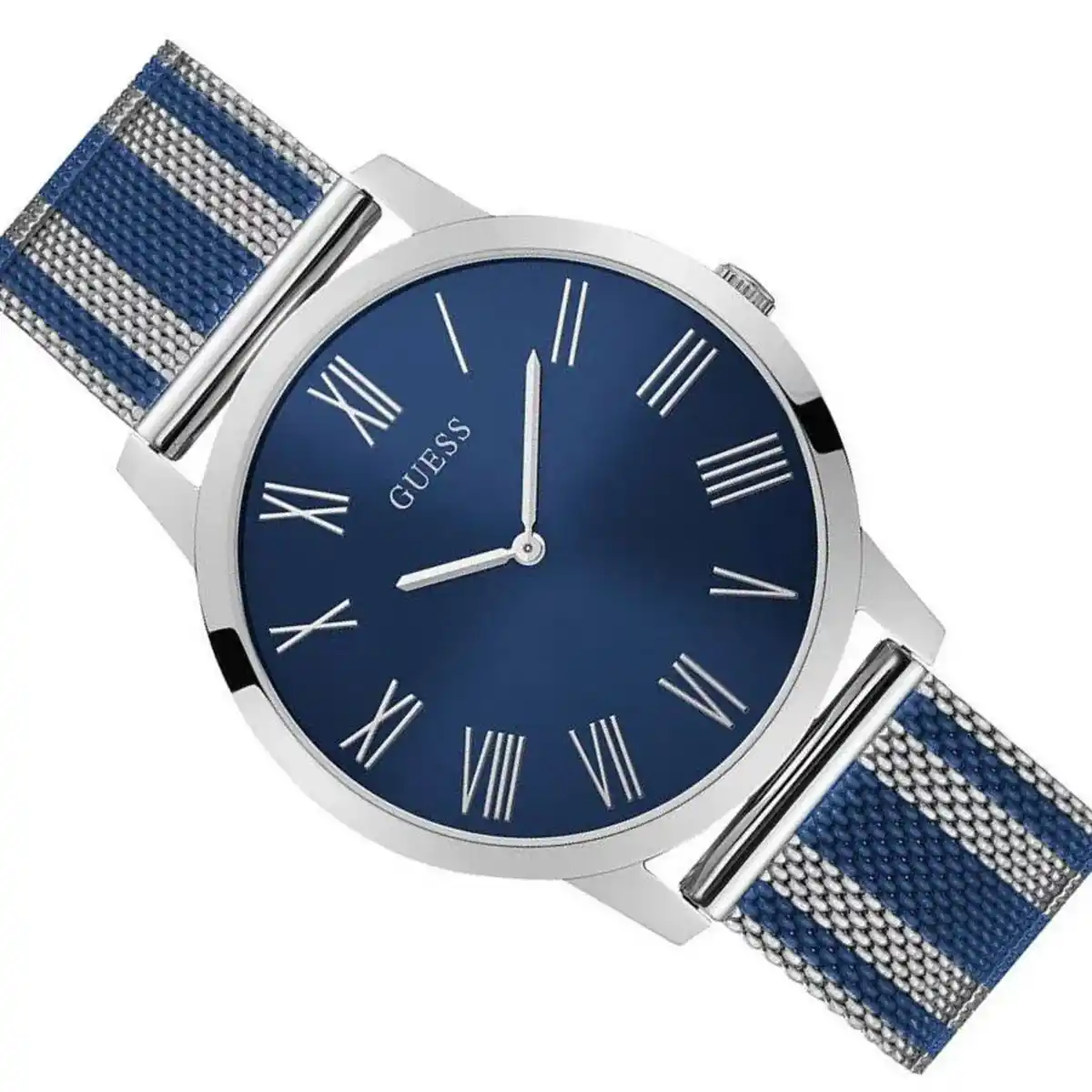 w1179g1 original guess watch navy blue dialmesh metal strap egypt 2