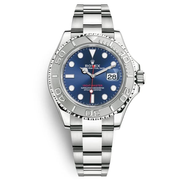 rolex yacht master 40 stainless steel and platinum blue dial 126622 0002 luxury swiss