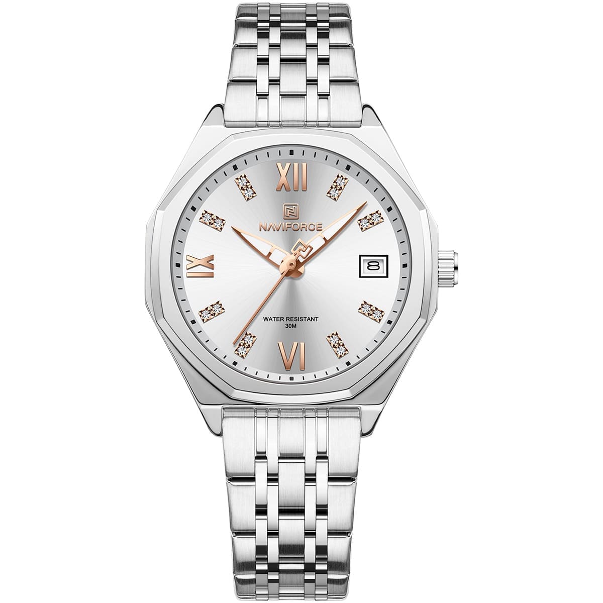 Nf5052-S-W-S-Naviforce-Watch-Water-Resistant-30M-Women-White-Dial-Metal-Stainless-Steel-Silver-Strap-Quartz-Battery-Analog-Three-Hand-For-Dream.jpg nf5052 s w s naviforce watch water resistant 30m women white dial metal stainless steel silver strap quartz battery analog three hand for dream