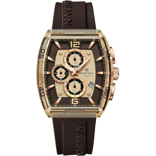ساعة نافي فورس للرجال NF6101-RG-Y-CE