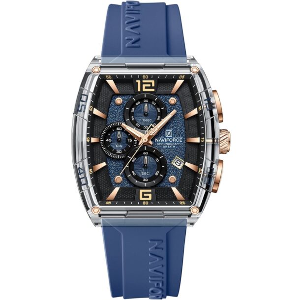 ساعة نافي فورس للرجال NF6101-S-Y-BE