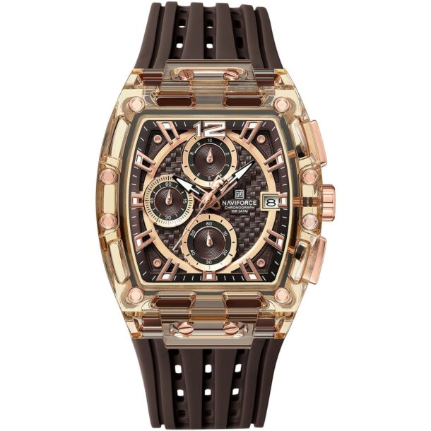 ساعة نافي فورس للرجال NF7105-RG-CE-RG