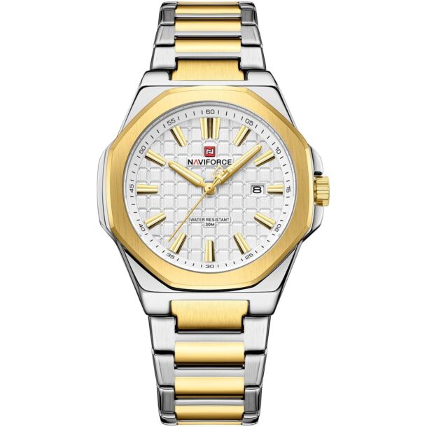 ساعة نافي فورس للرجال NF9258-G-W-G
