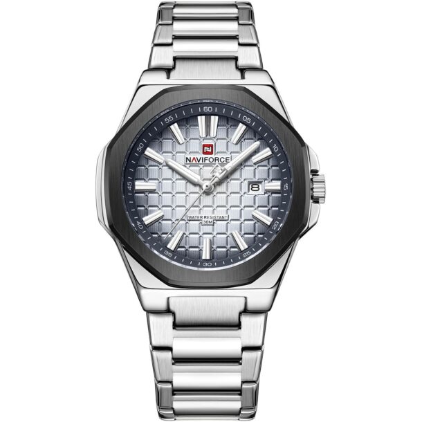 ساعة نافي فورس للرجال NF9258-S-W-S
