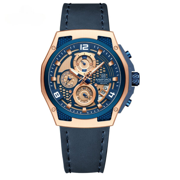 ساعة نافي فورس رجالي NF8051L-RG-BE-BE